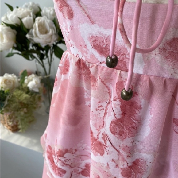 Floral Pink Romper/Dress 🌸 - Picture 7 of 10